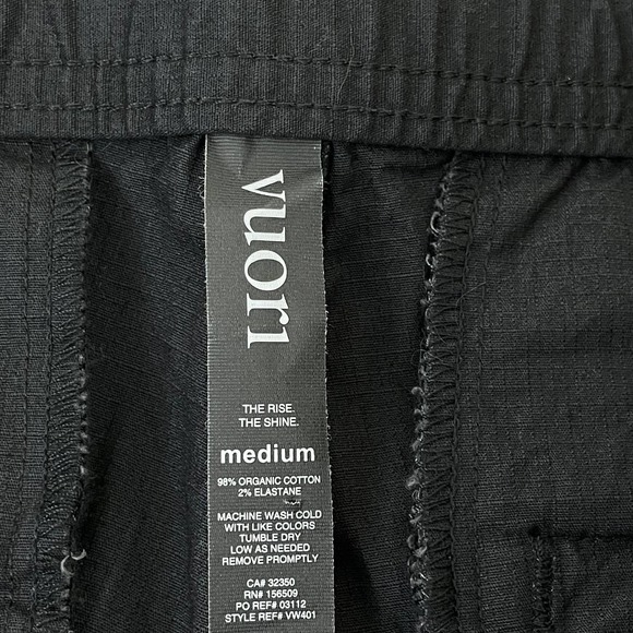 Vuori Climber Hiking Pants Men's Medium Gray Elastic Waist Drawstring Ripstop - Picture 4 of 12